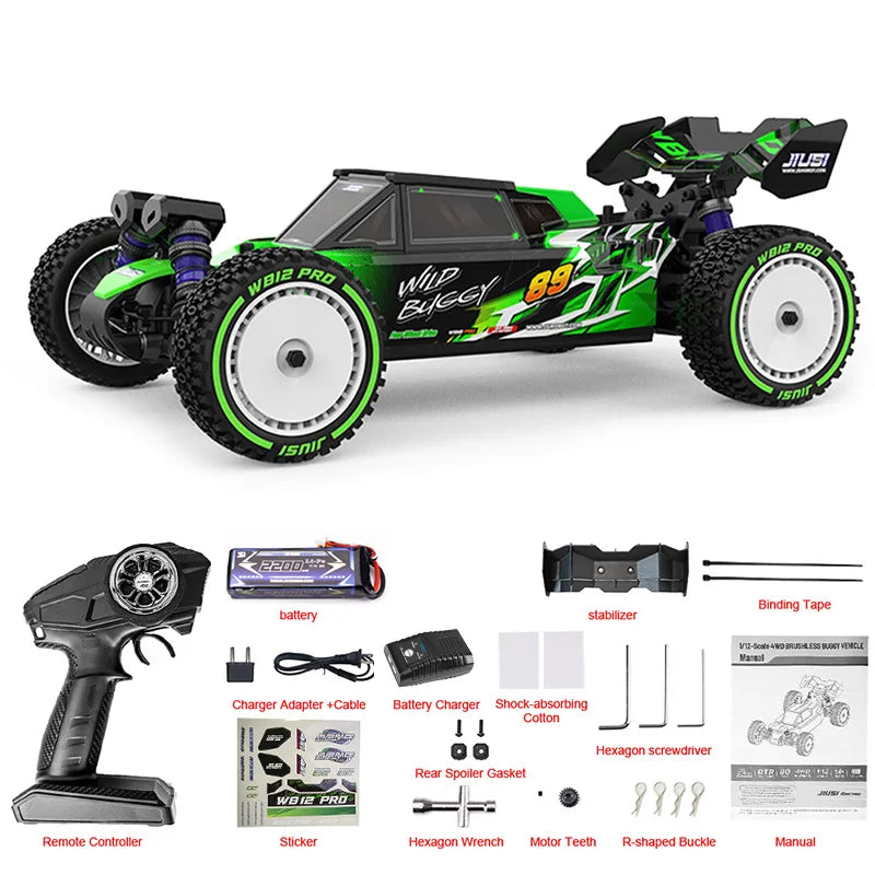 JIUSI 4WD Brushless RC Racing Car Off Road Drift Toy
