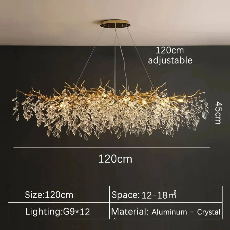 Normichy Luxury Crystal LED Chandeliers For Living And Dining