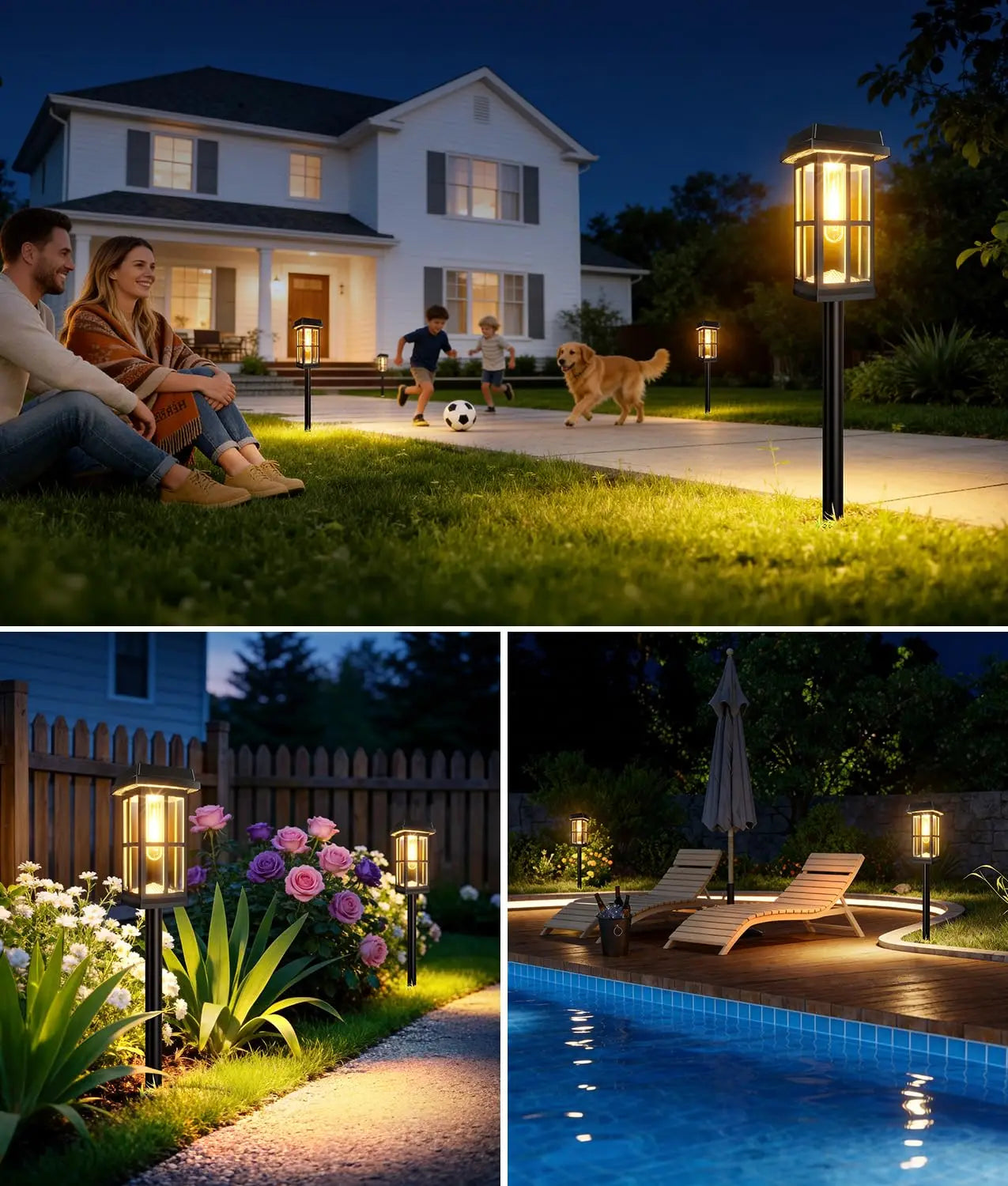 Solar Pathway Lights IP65 Outdoor Landscape Lighting