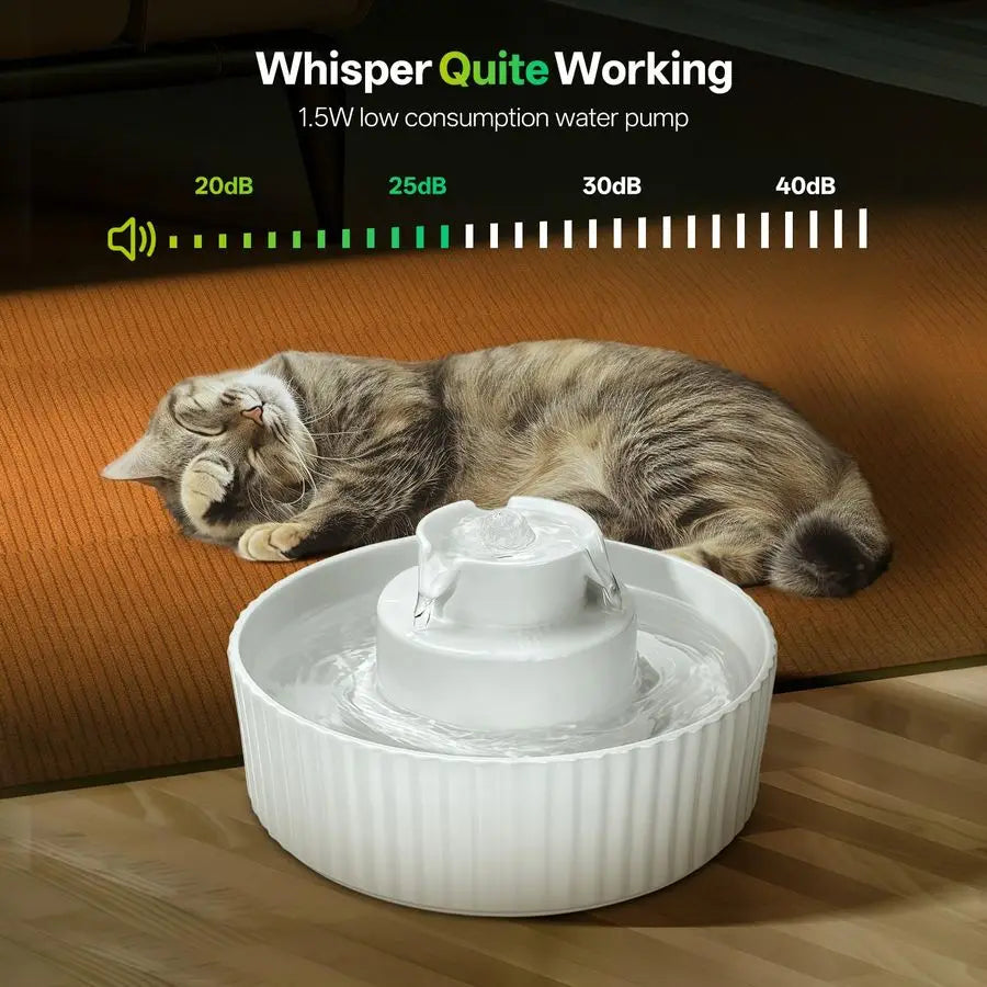 Cat Water Fountain Automatic Dispenser With Replacement Filters
