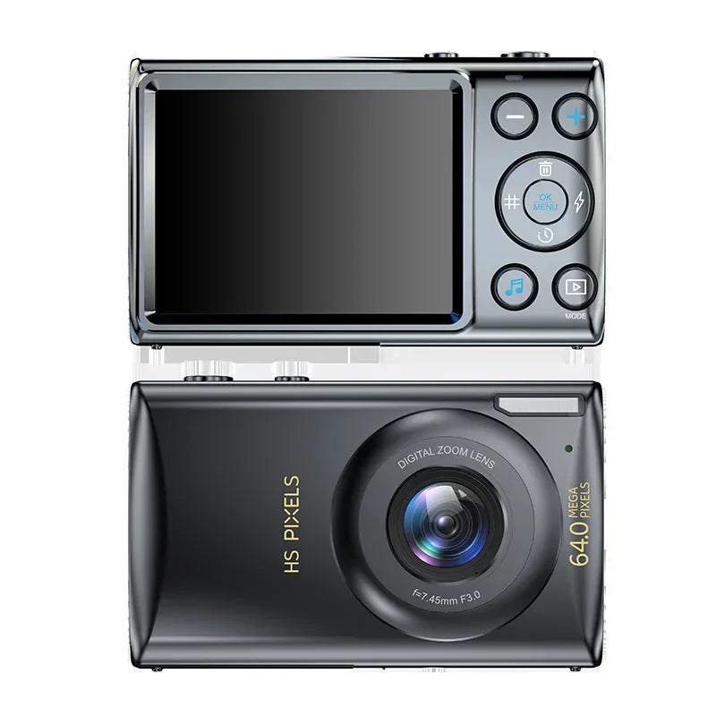64MP 4K Digital Camera MP3 Player Camcorder for Students