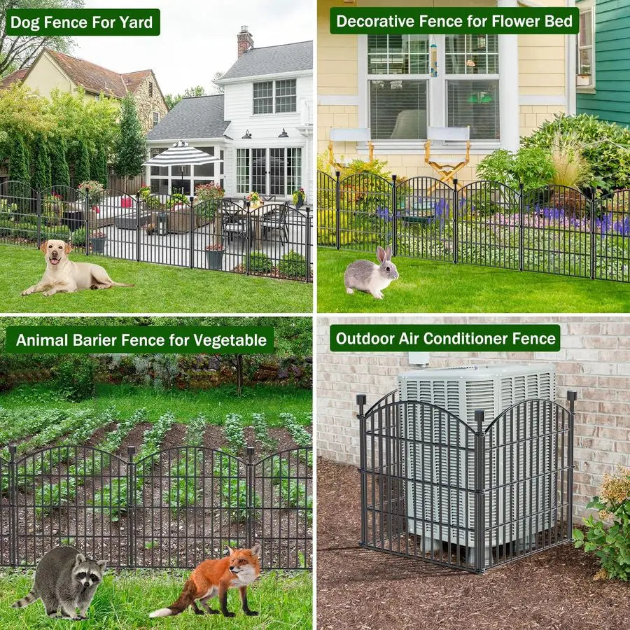 Decorative No-Dig Garden Fence Panels For Pets And Rabbits