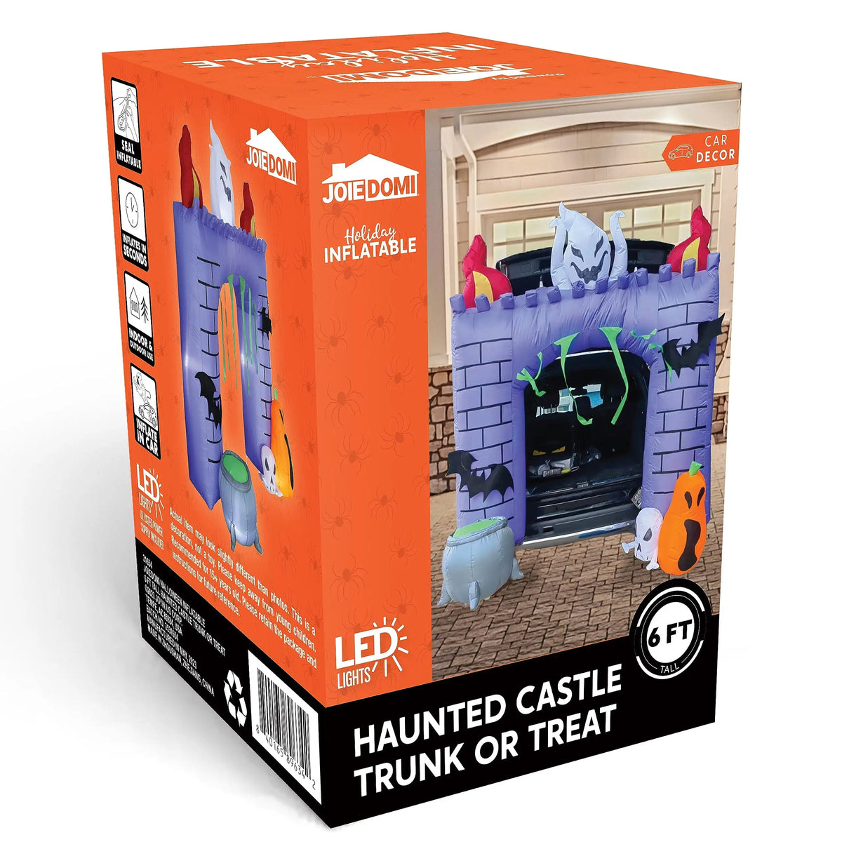 Joyfy Inflatable Haunted Castle Halloween Decoration With LED Lights