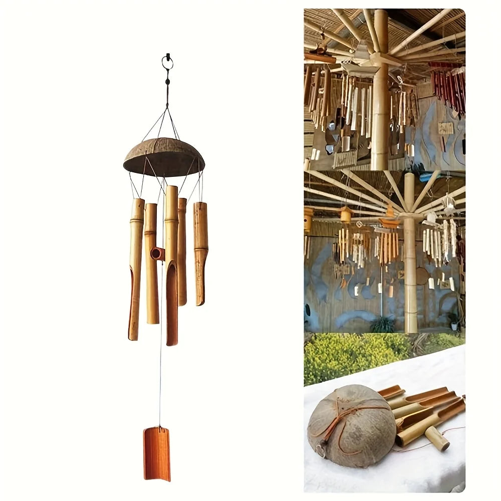 Garden Bamboo Wind Chime Decor For Outdoor And Indoor Living