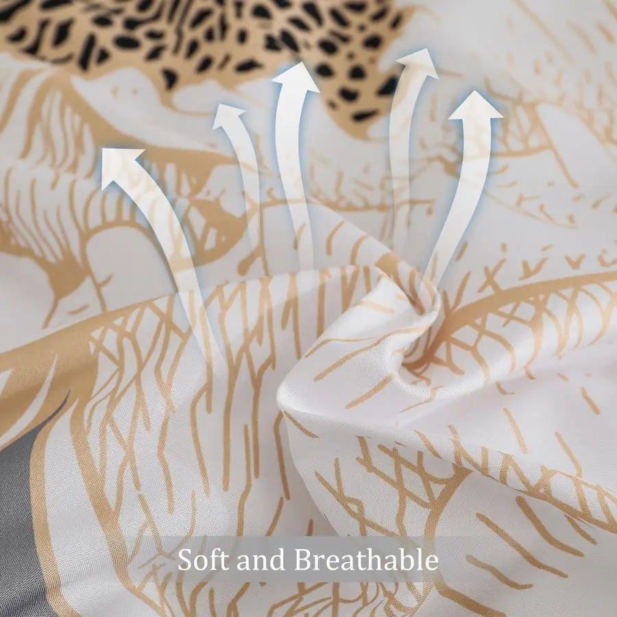 Floral 7-Piece Comforter Set Bed in a Bag Soft Reversible