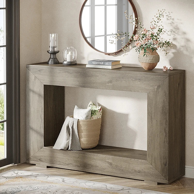 Tribesigns Farmhouse Console Table With Storage For Entryways