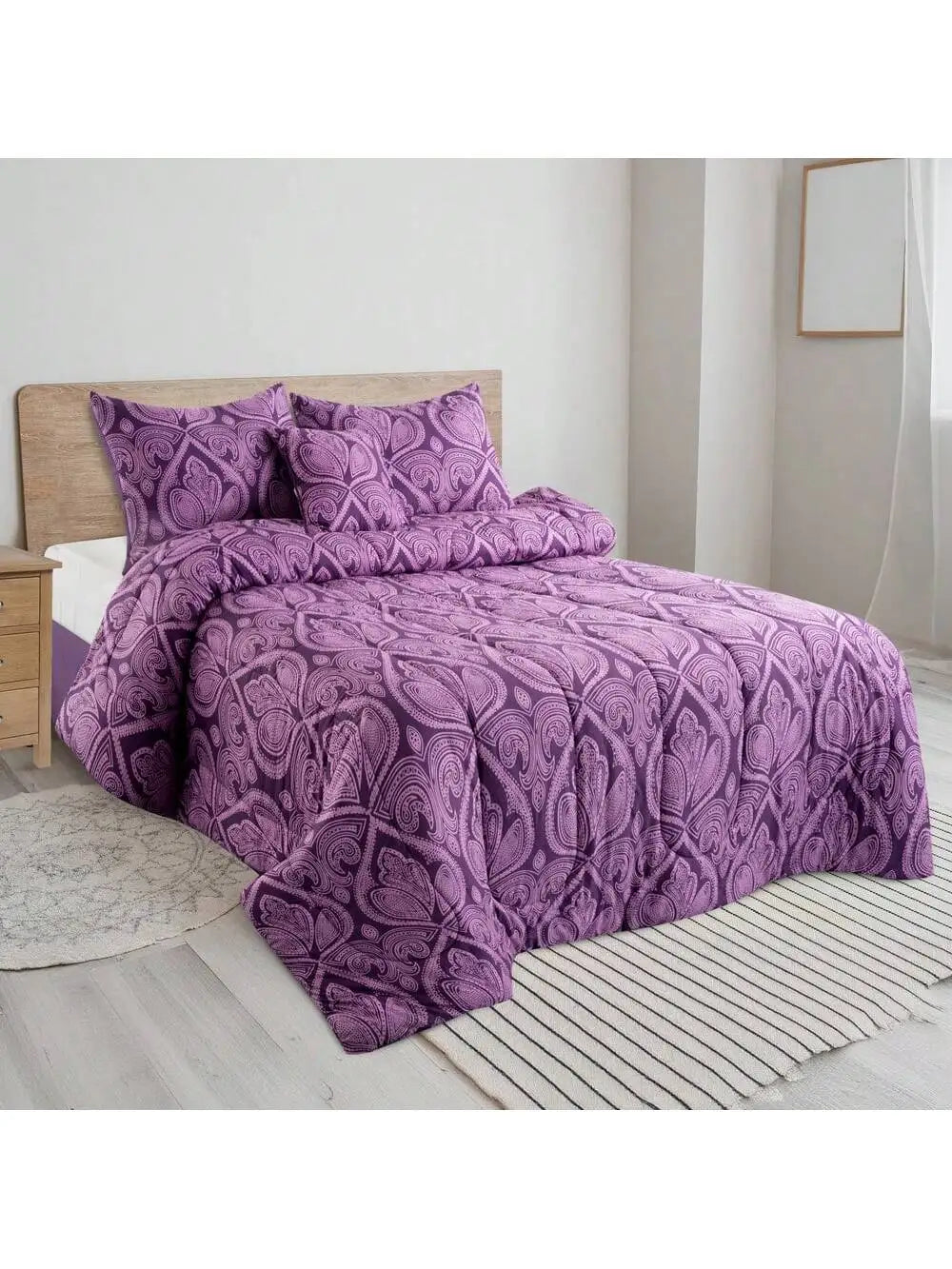 LDC Lux Decor Collection Reversible 5pc Comforter Set