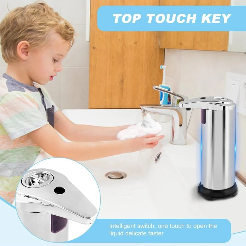 Automatic Hand Soap Dispenser Touchless Infrared Sensor Adjustable Levels