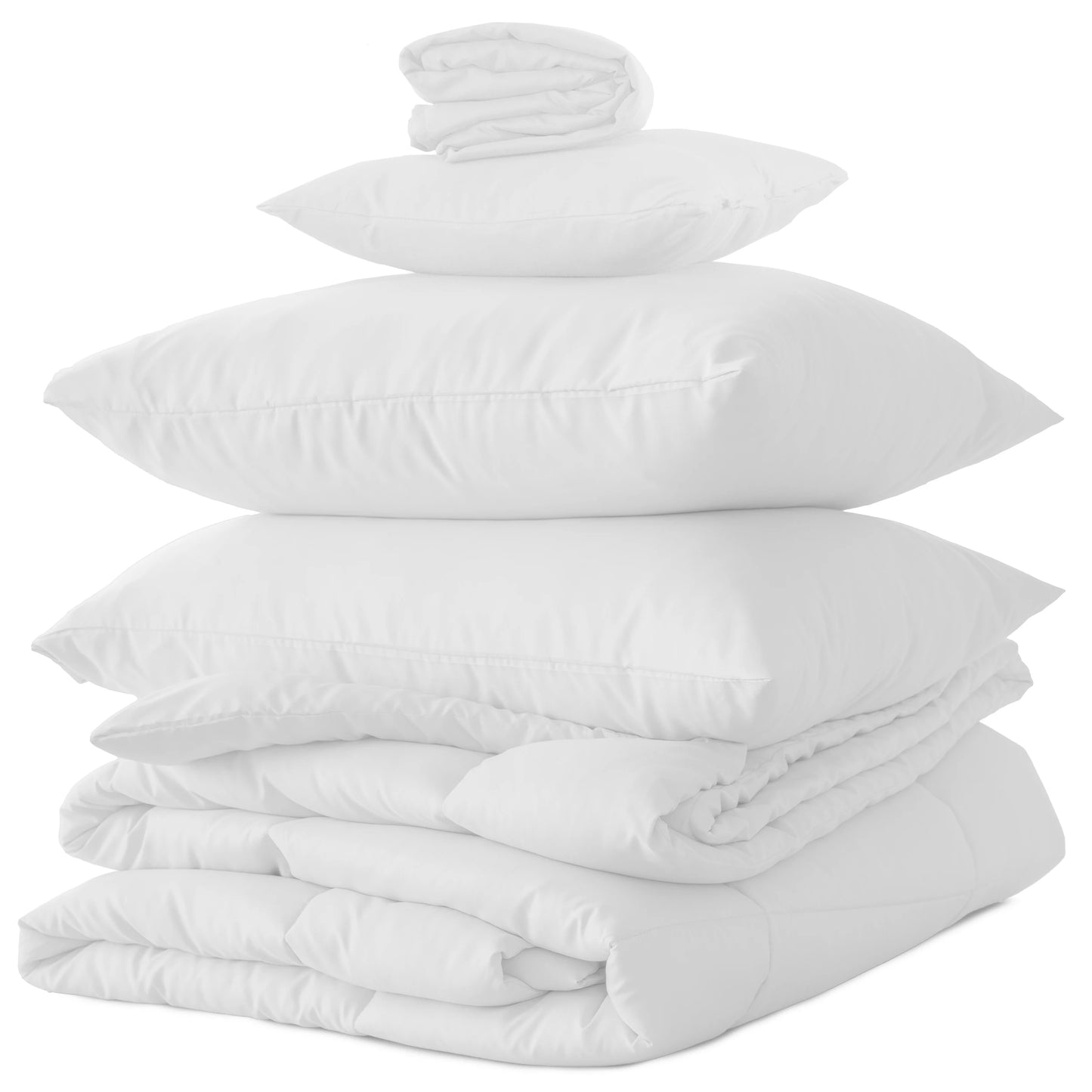 LDC Lux Decor Collection 5 Piece Comforter Set In Bag