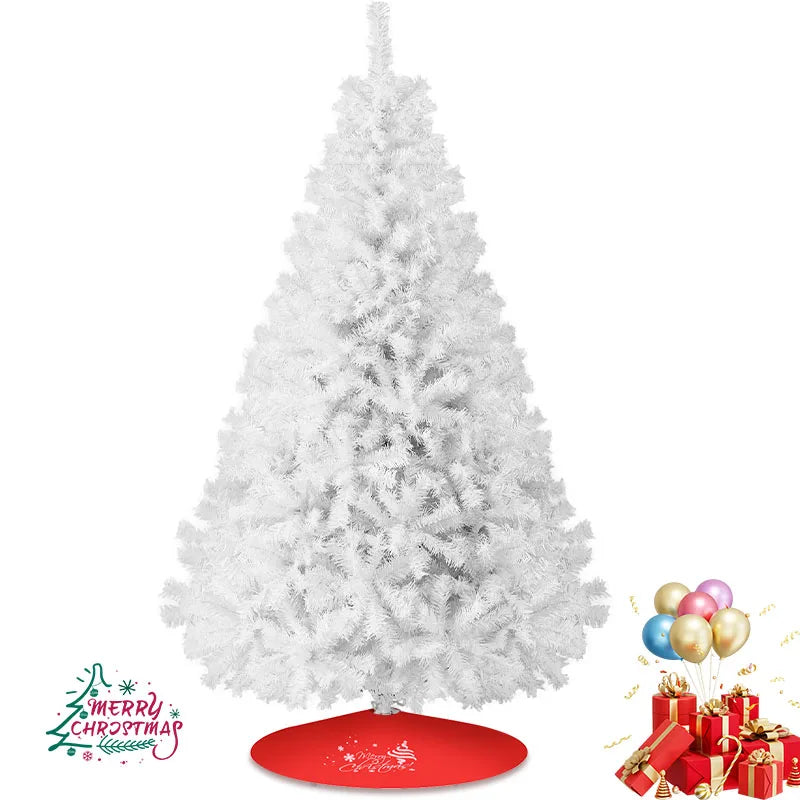 Artificial Christmas Tree With Metal Base For Holiday Decor