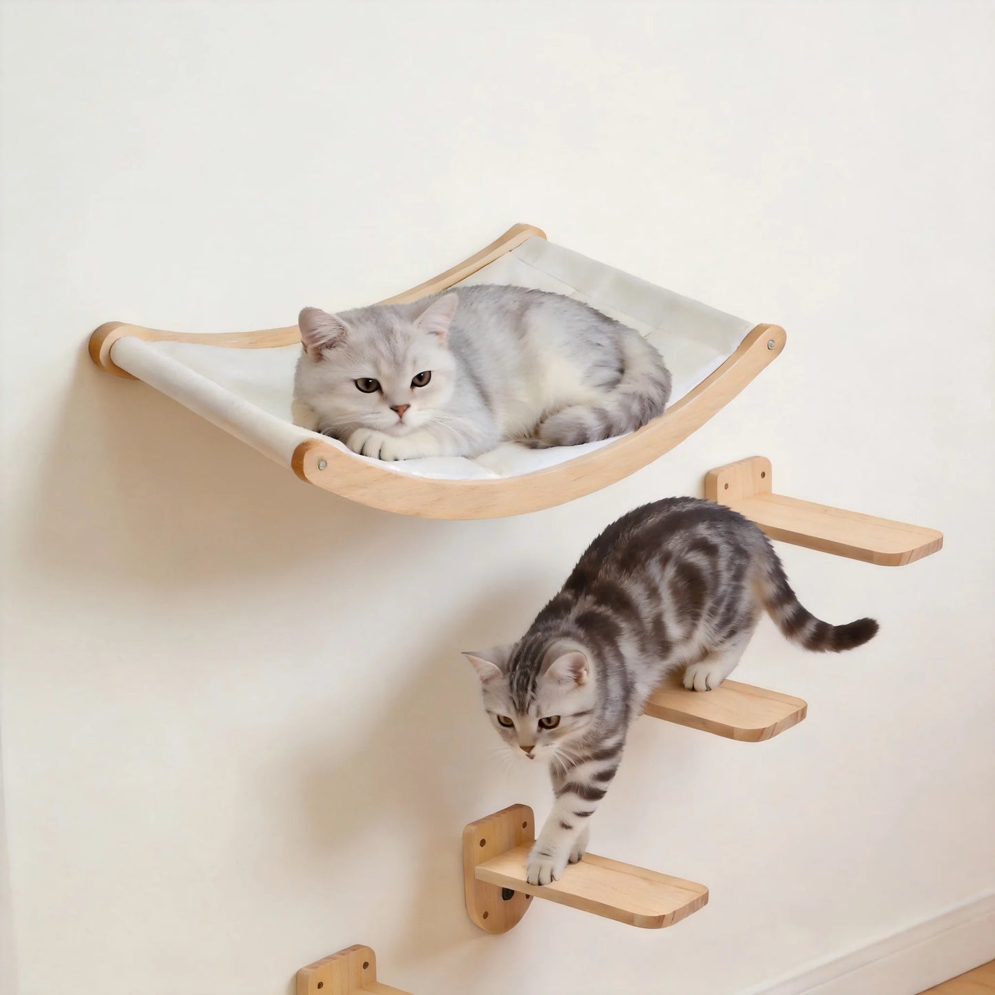 Wall Mounted Cat Rope Bridge With Sisal For Indoor Cats