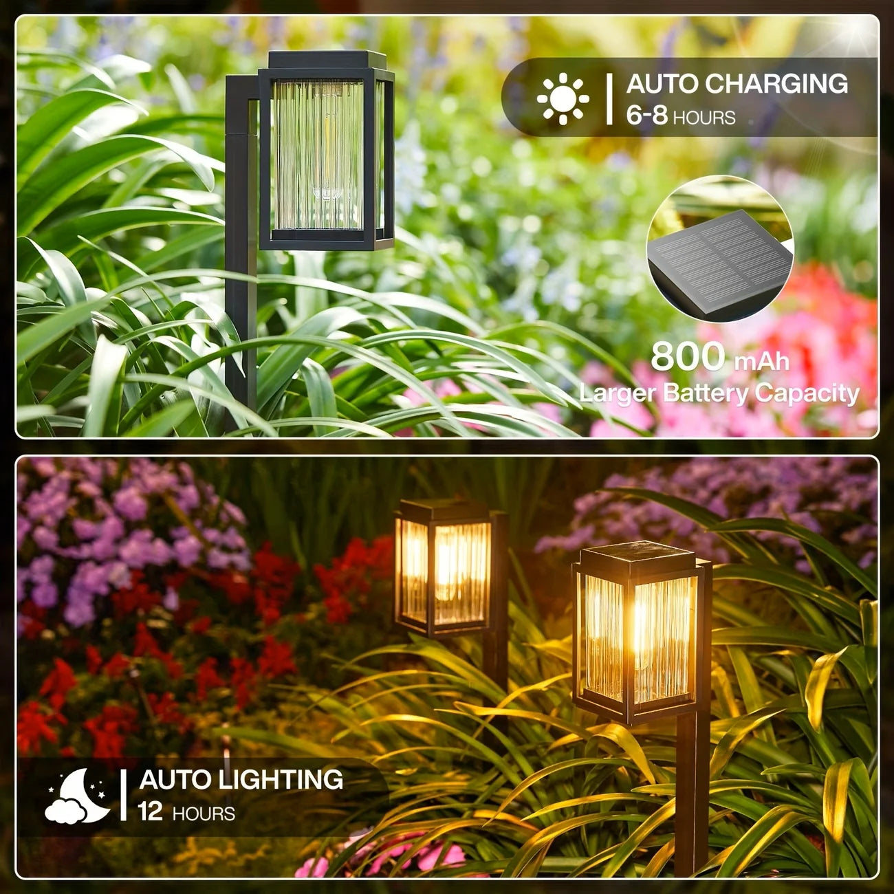 Solar Pathway LED Lights Waterproof Outdoor Landscape Garden Lamp For Walkway