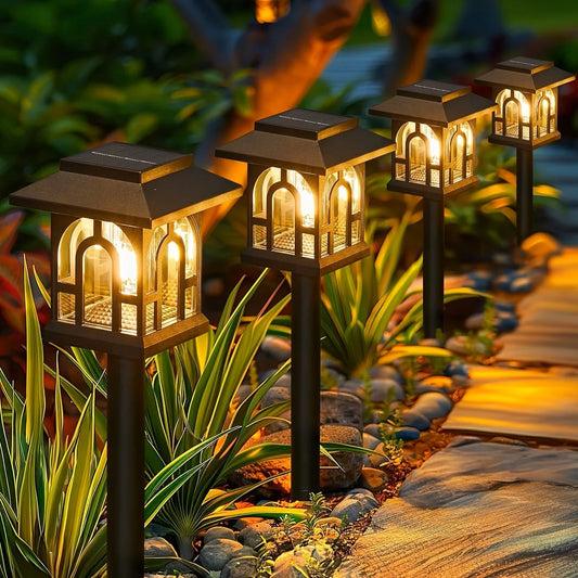 Solar Pathway Lights Outdoor LED Waterproof Landscape Garden Lamp