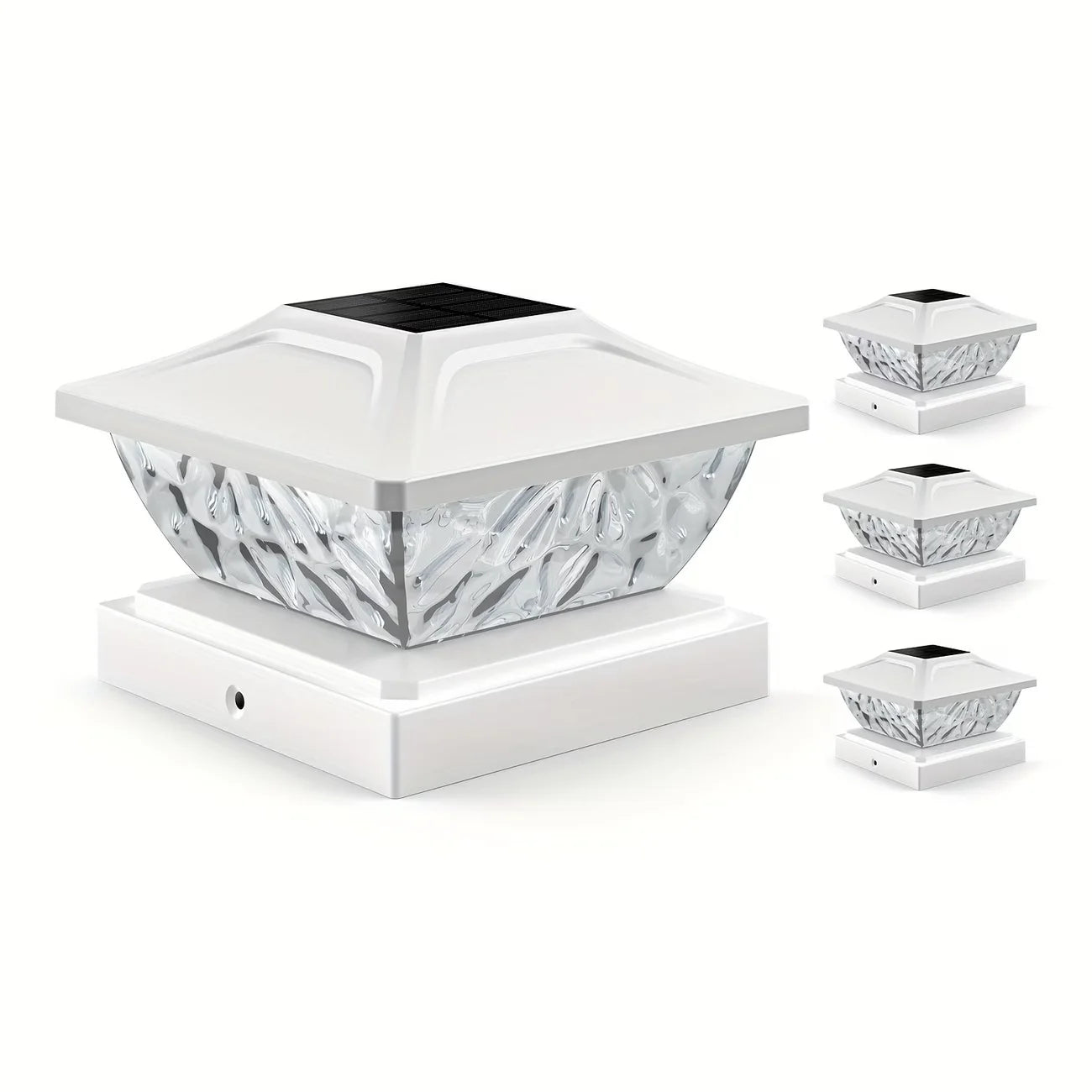 Outdoor Solar LED Gate Fence Light Villa Pillar Lamp Garden