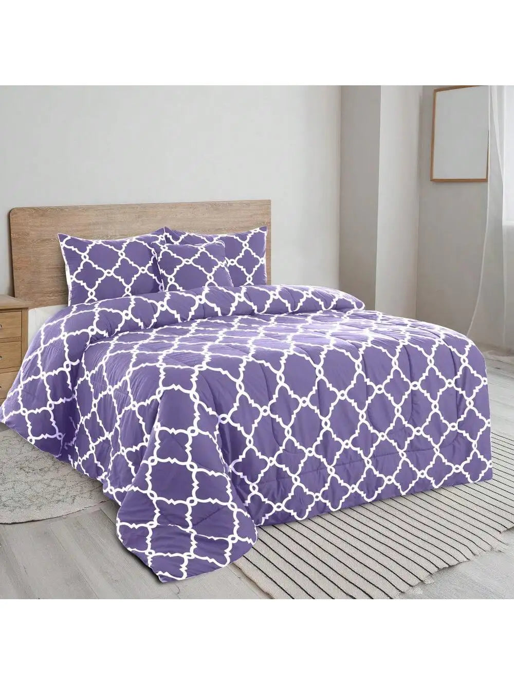 LDC Lux Decor Collection Reversible 5pc Comforter Set