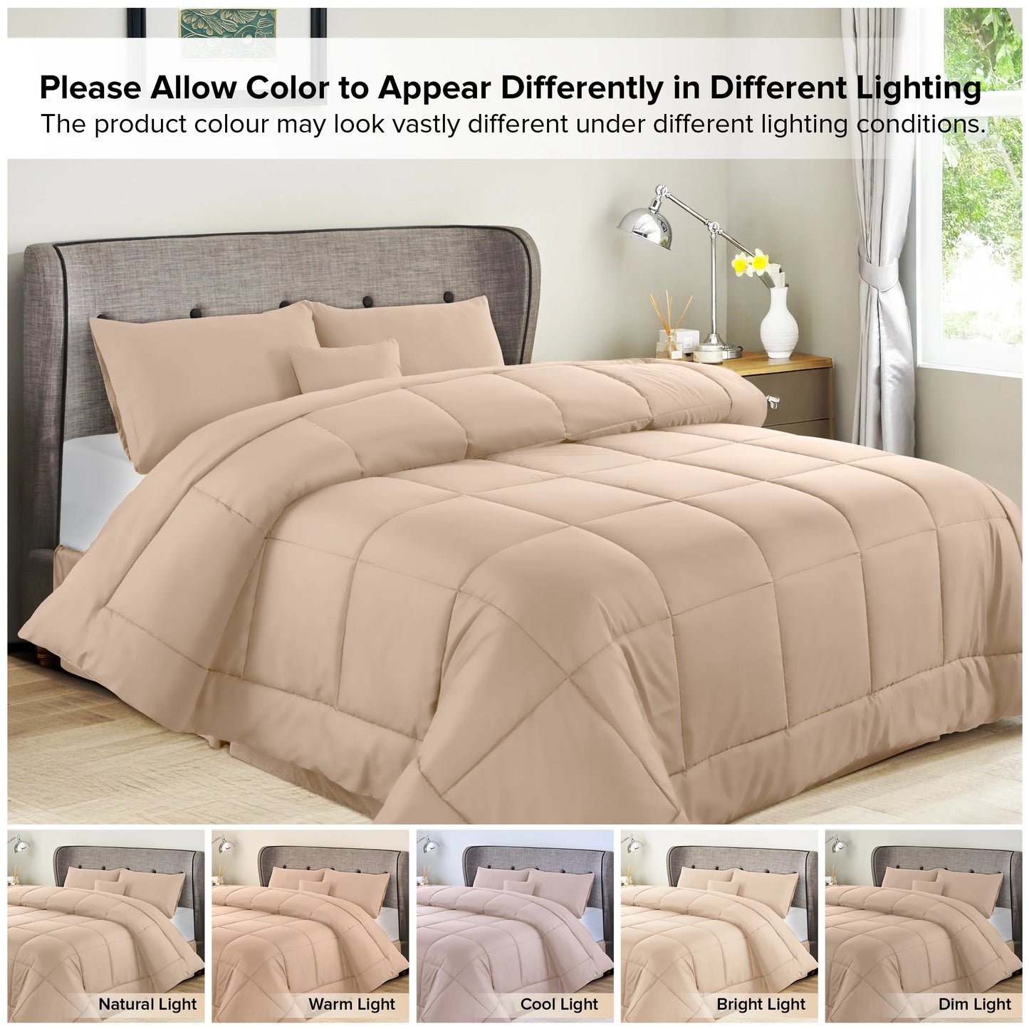 LDC Lux Decor Collection 5 Piece Comforter Set In Bag