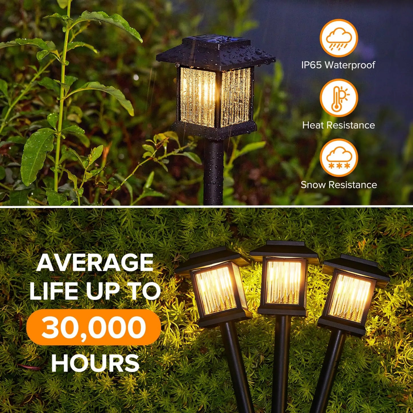 Solar Pathway Light Outdoor LED Lamp Waterproof Landscape For Garden