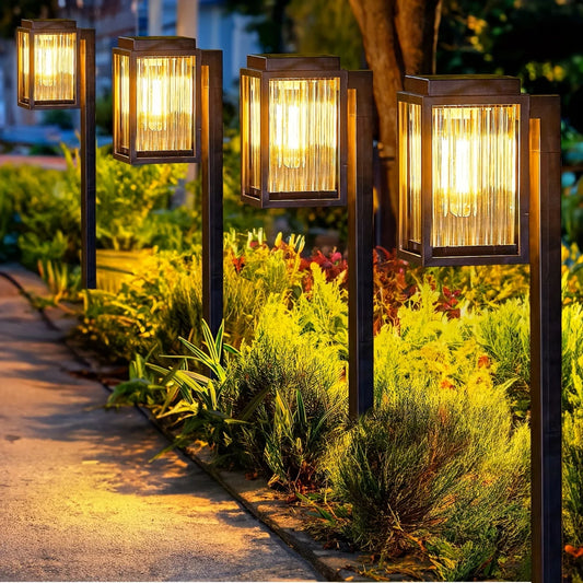Solar Pathway LED Lights Waterproof Outdoor Landscape Garden Lamp For Walkway