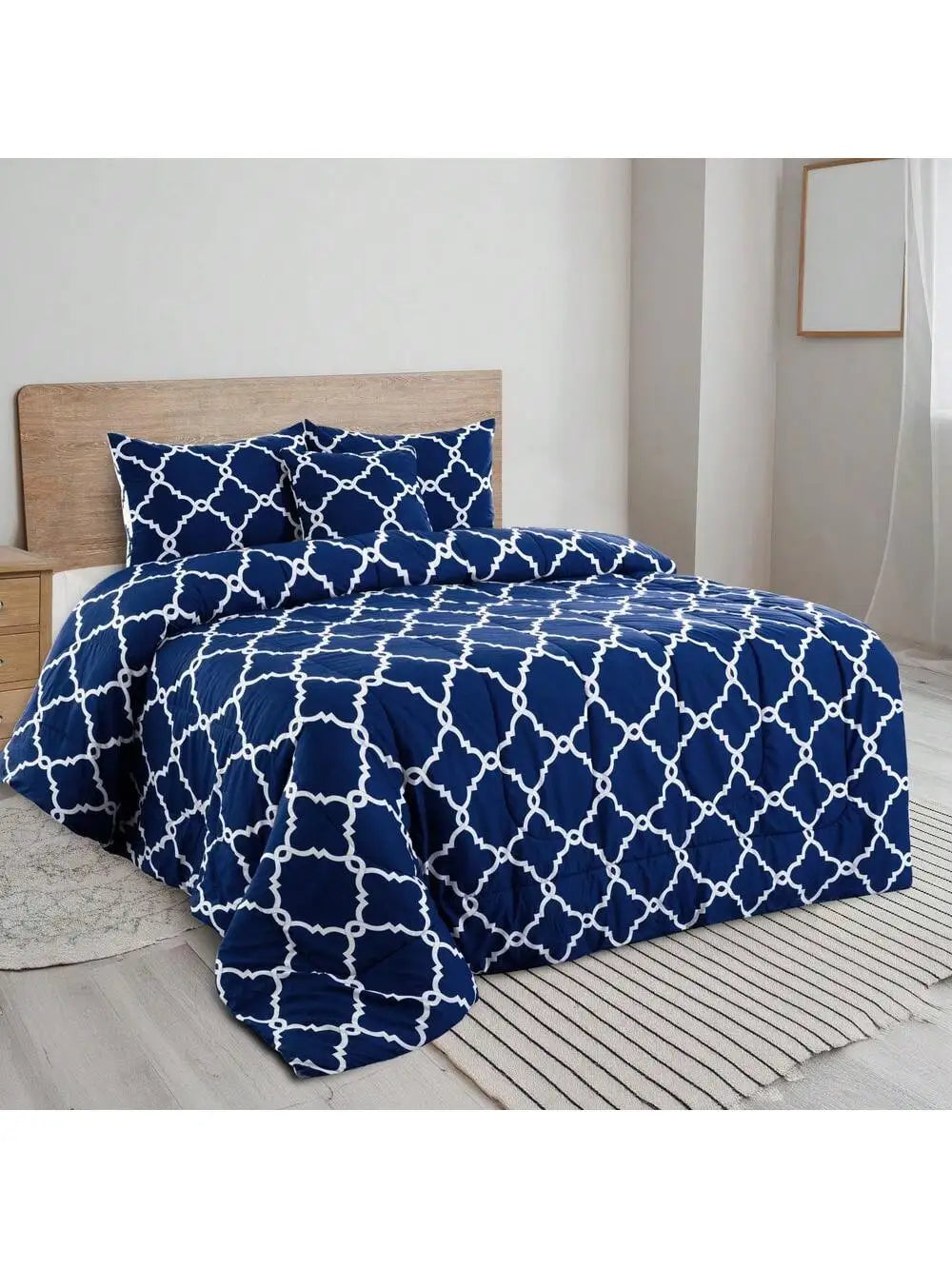 LDC Lux Decor Collection Reversible 5pc Comforter Set