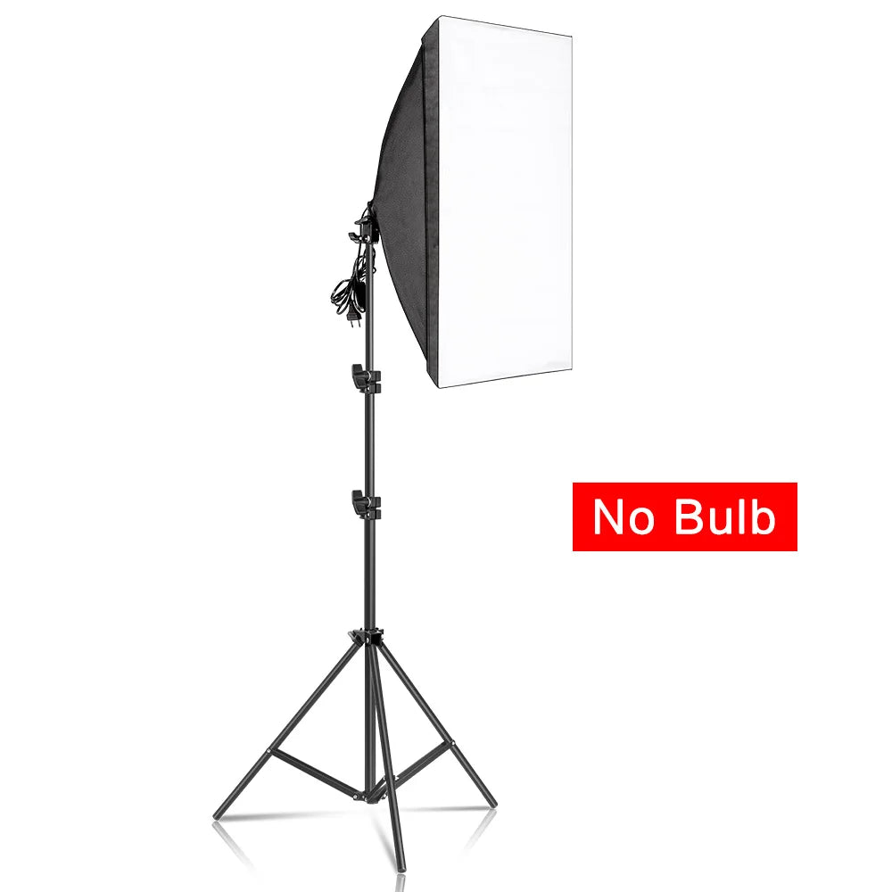 SH Continuous Softbox Lighting Kit For Photography Studio Portraits