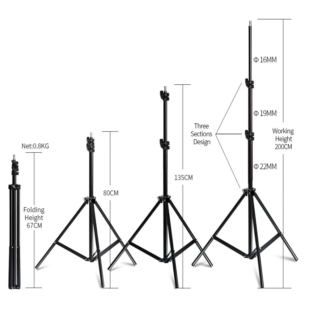 SH Continuous Softbox Lighting Kit For Photography Studio Portraits