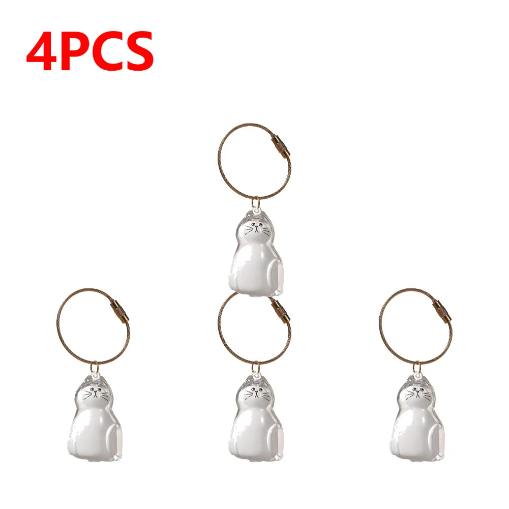 APWIKOGER Cat Keychain DIY Pendant Hair Storage Box