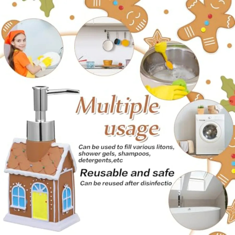 Christmas Gingerbread Man Bathroom Accessories Set