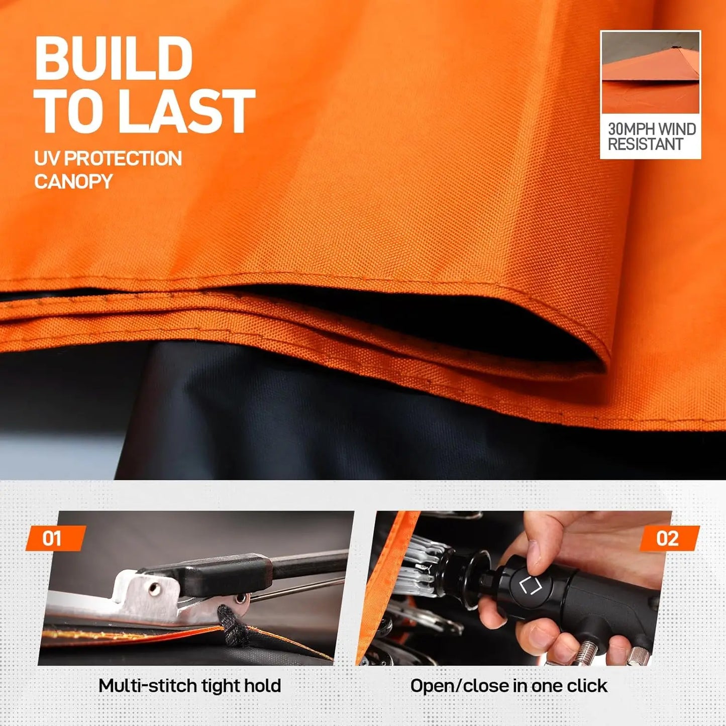 Magnetic Folding Umbrella For Outdoor Work With 600lb Suction