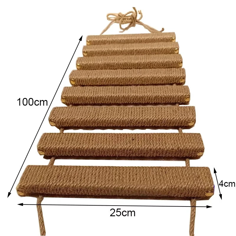 Cat Wall Mounted Climbing Shelf With Sisal Scratching Post