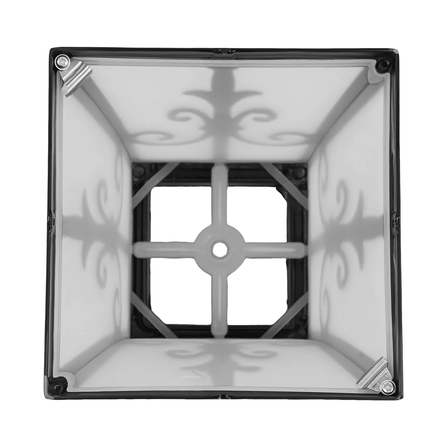 Solar Powered Outdoor Post Light With Remote Control For Garden