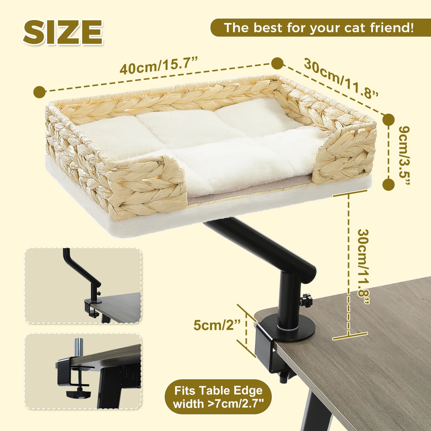 PAWZ Road Cat Desk Bed 360 Rotating Stand