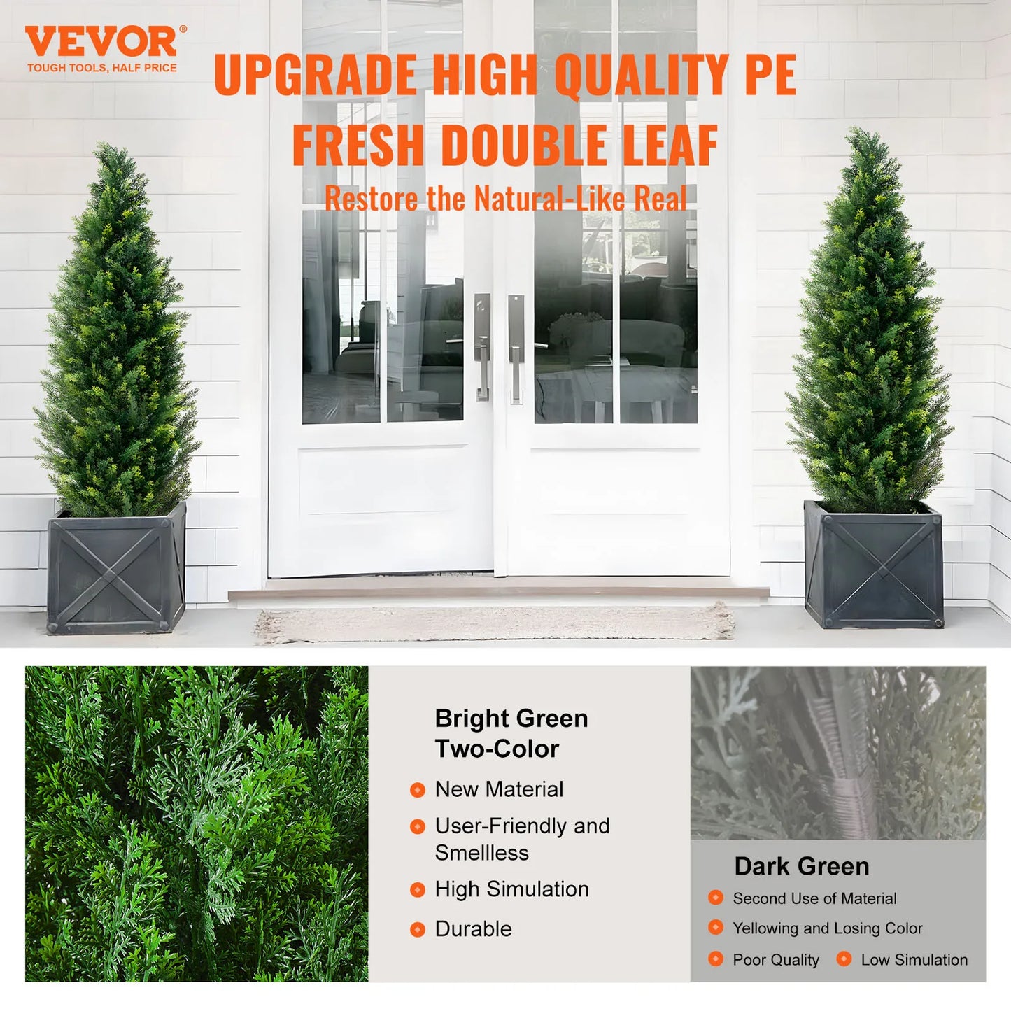 NONECN SucceBuy Cedar Topiary Artificial Tree Outdoor Decor
