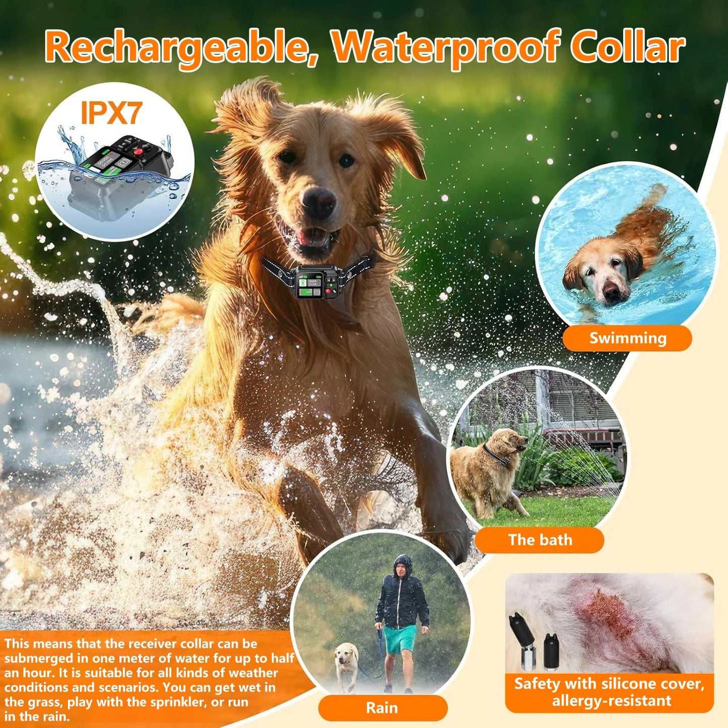 Petedu GPS Wireless Dog Fencing System for Safe Training