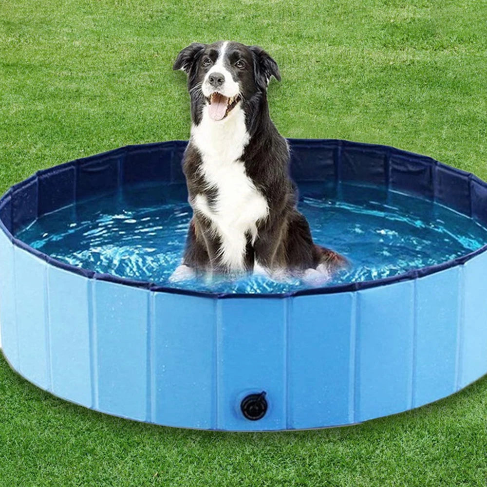 PETRAVEL Dog Pool Portable Bath Tub for Large Dogs