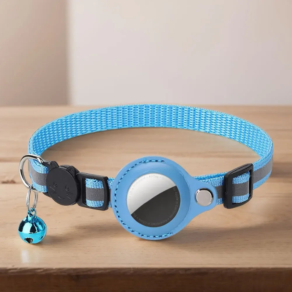 Shunmaii Reflective Cat Collar With AirTag Holder And Adjustable