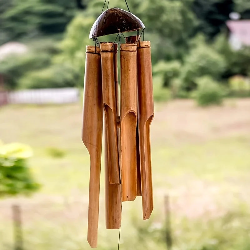 Garden Bamboo Wind Chime Decor For Outdoor And Indoor Living