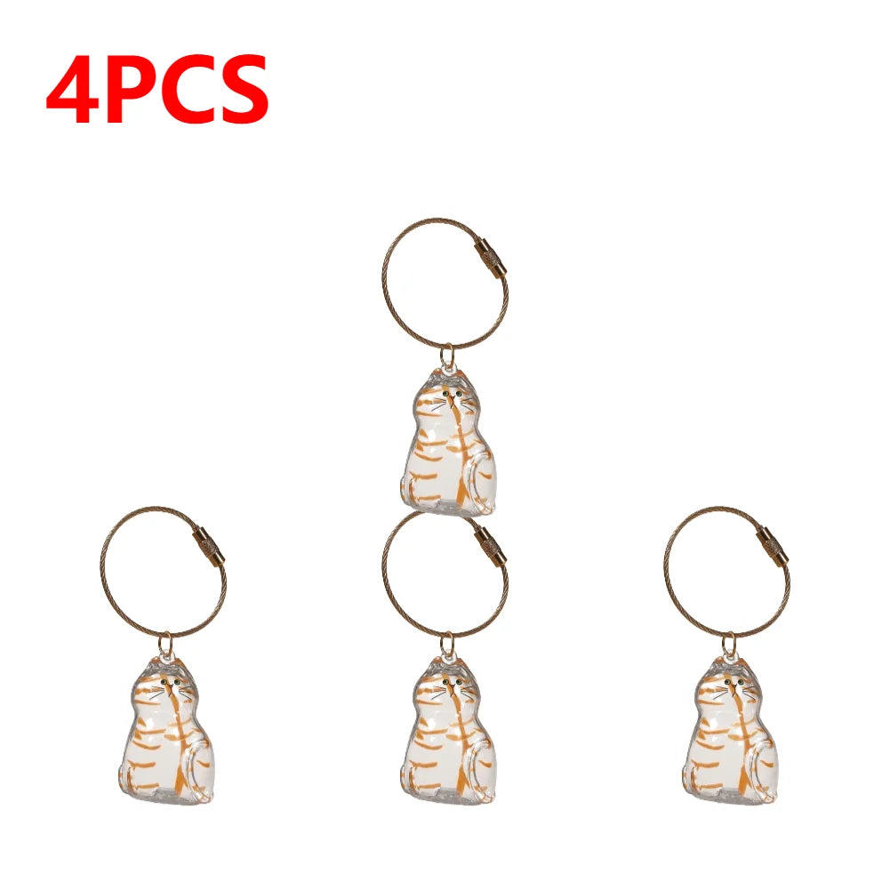 APWIKOGER Cat Keychain DIY Pendant Hair Storage Box