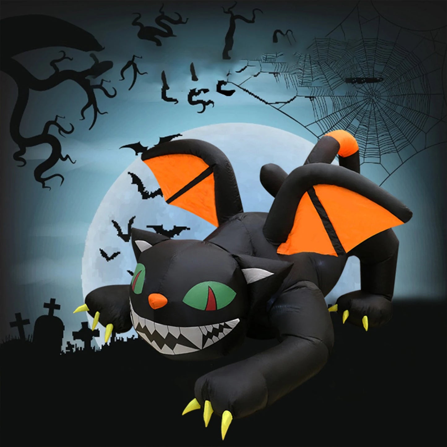 Halloween Inflatable Outdoor Decor With Built-In LED Light