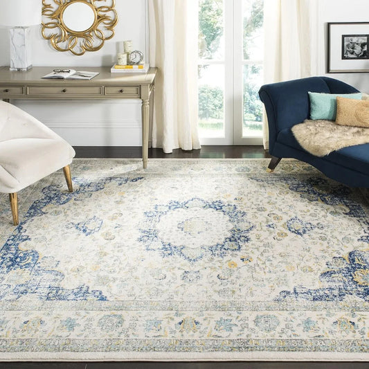 Evoke Collection Area Rug Shabby Chic Oriental Medallion