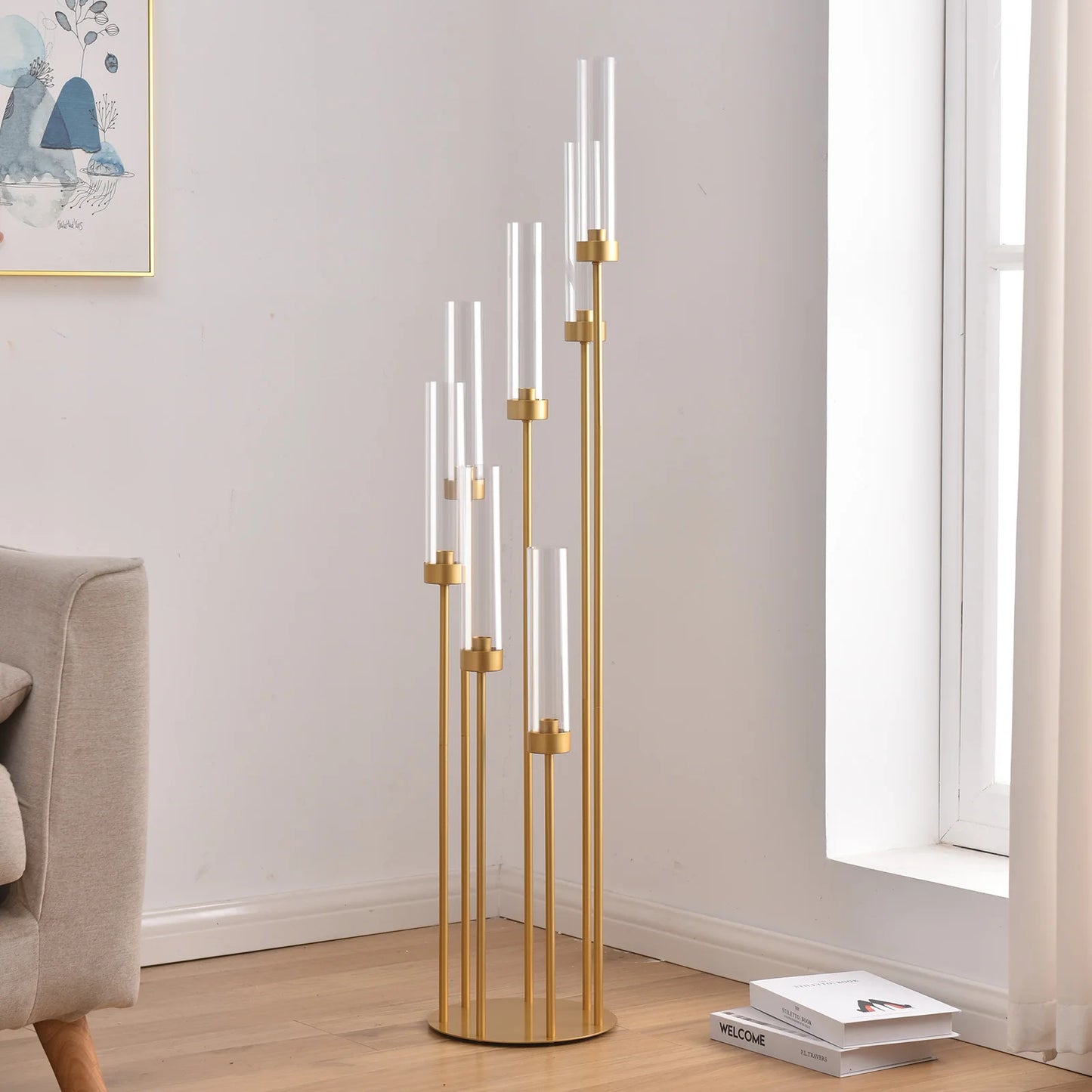 VINCIGANT 4-Pack 7-Arm Floor Candelabra Centerpieces