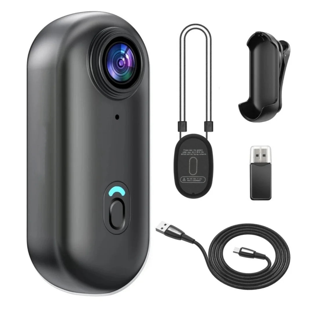 Mini WiFi Action Camera 128GB Portable Camcorder Helmet Mount