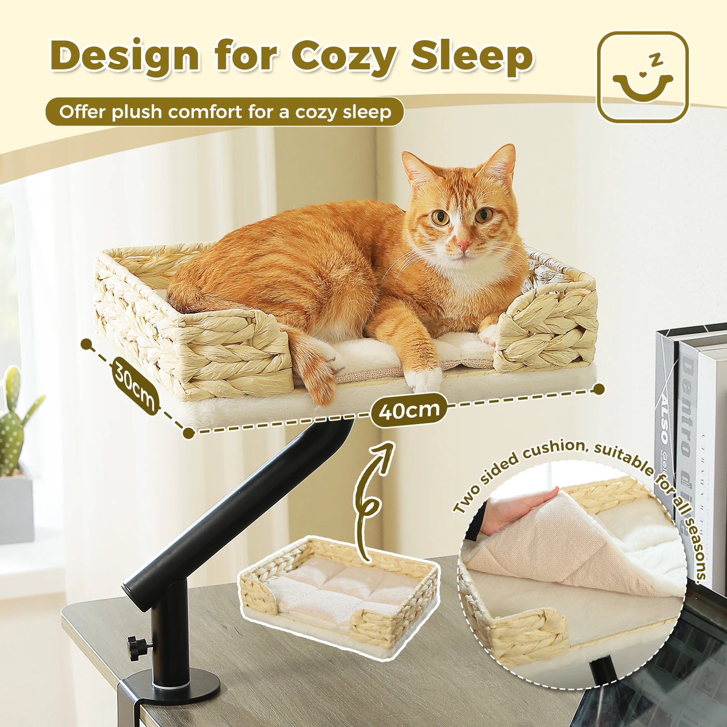PAWZ Road Cat Desk Bed 360 Rotating Stand