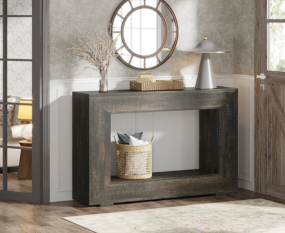 Tribesigns Farmhouse Console Table With Storage For Entryways