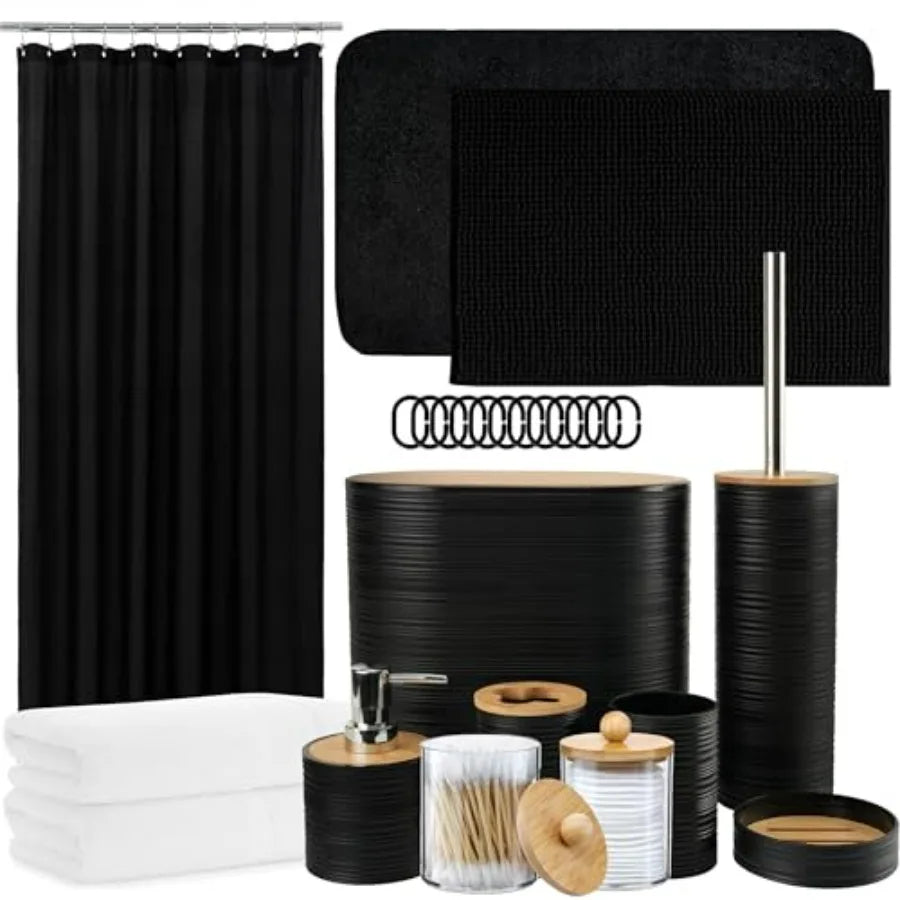 Bathroom Accessories Set Including Soap Dispenser Soap Dish Toothbrush Holder