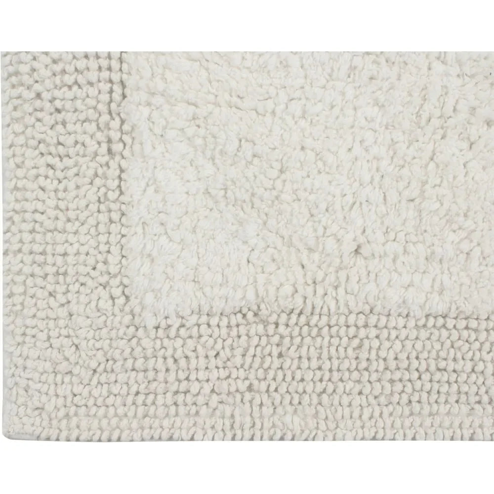 Reversible Cotton Bathroom Rug Set For Soft Absorbent Comfort