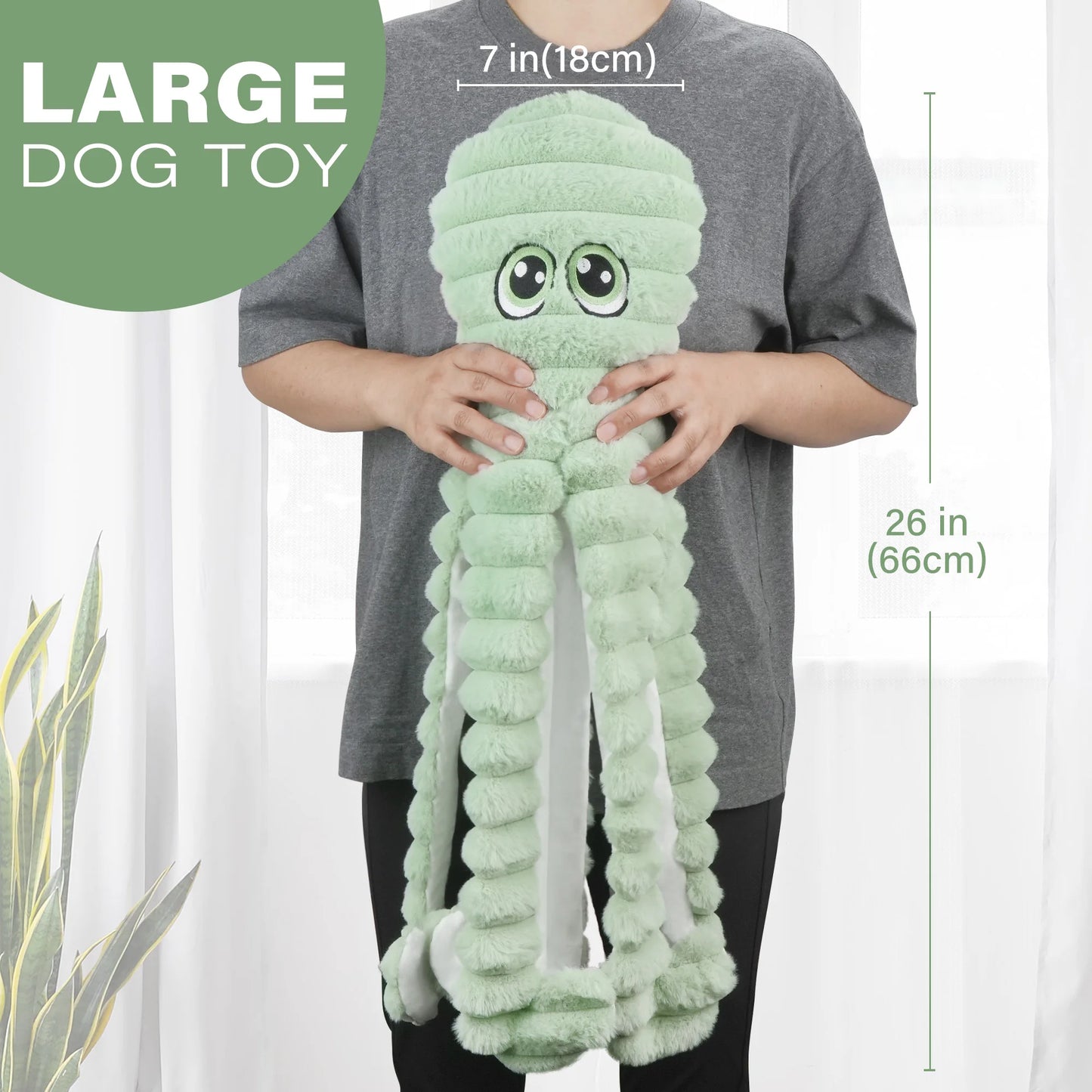 Squeaky Plush Dog Toy For Chewing And Interactive Play