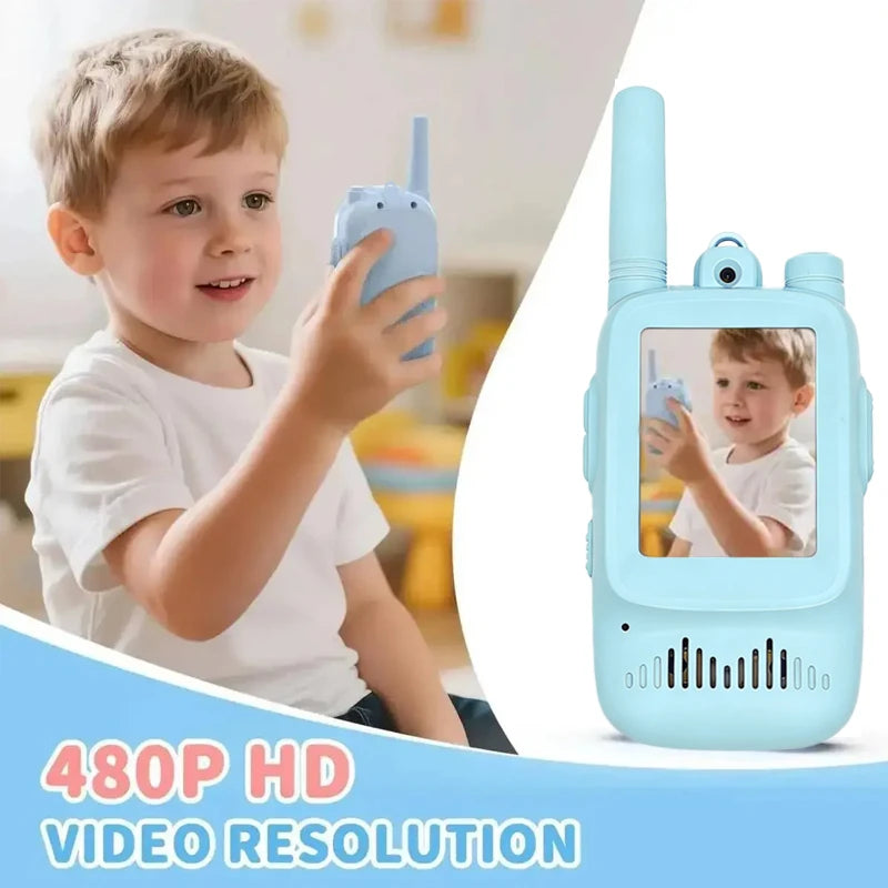 Kids Video Walkie Talkies Rechargeable One Click Pack 2