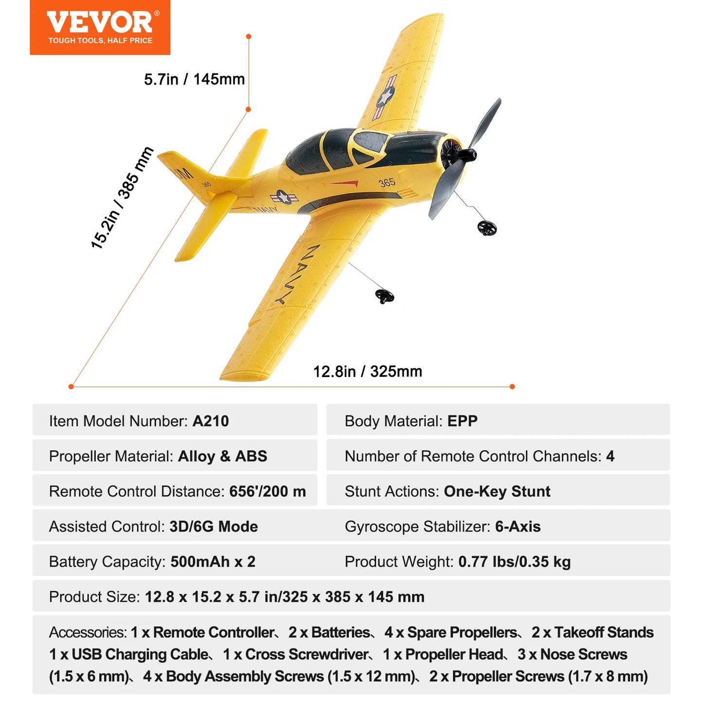 SucceBuy RC Plane 2.4G 4CH Remote Control Aircraft Toy