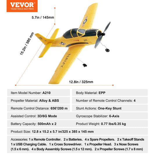 SucceBuy RC Plane 2.4G 4CH Remote Control Aircraft Toy