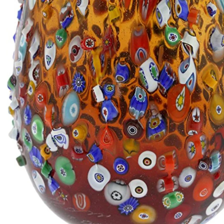Mosaic Blooming Flower Vase Glass Porcelain Home Decor